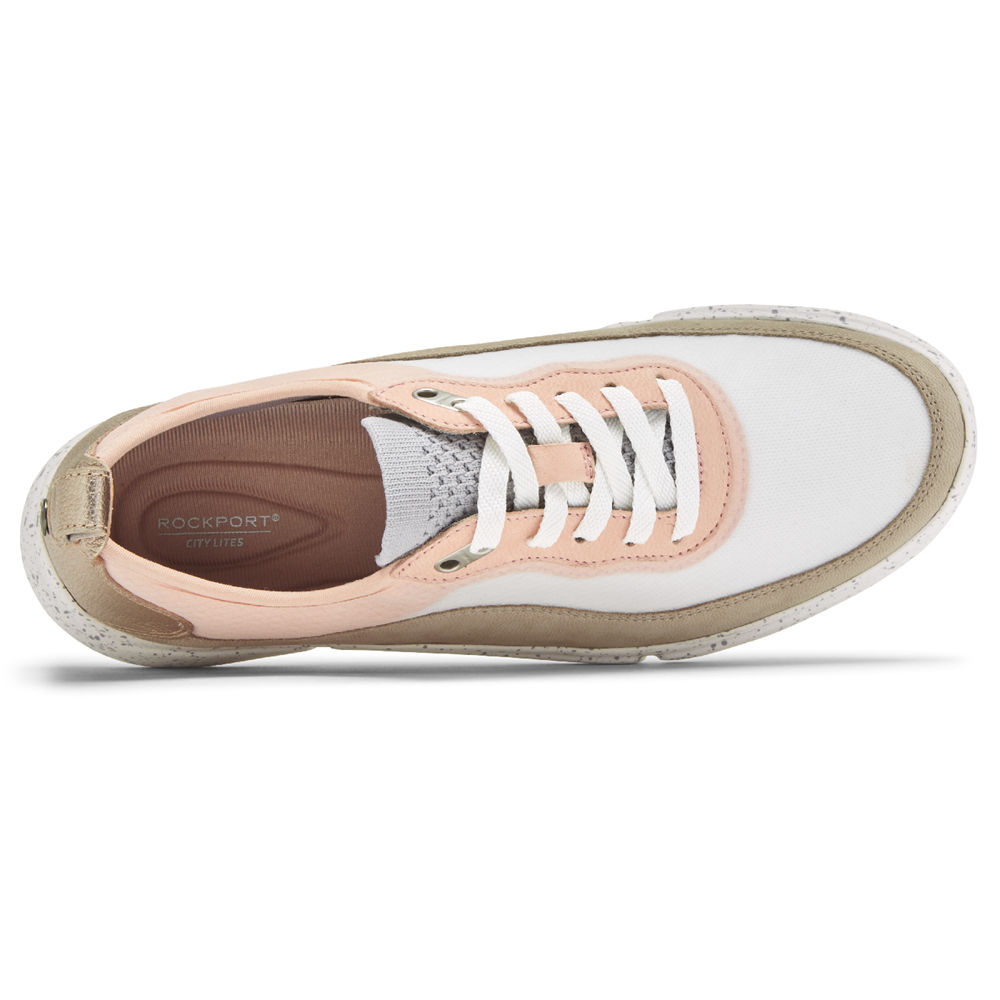 Tenis Rockport Mulher Rosa/Branco - R-Evolution Mesh - 51687QUIC